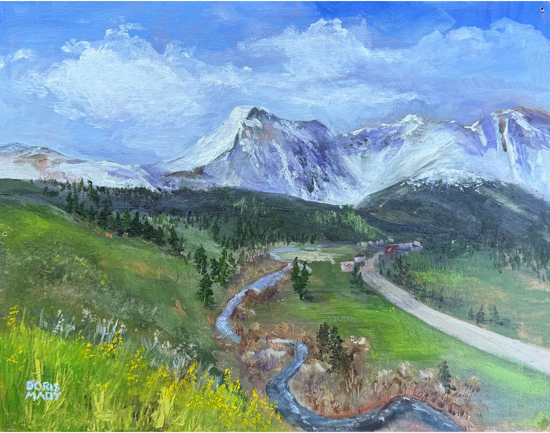 Spring arrives to the valley at Winter Park, CO